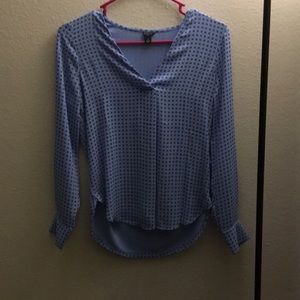 Ann Taylor blue blouse